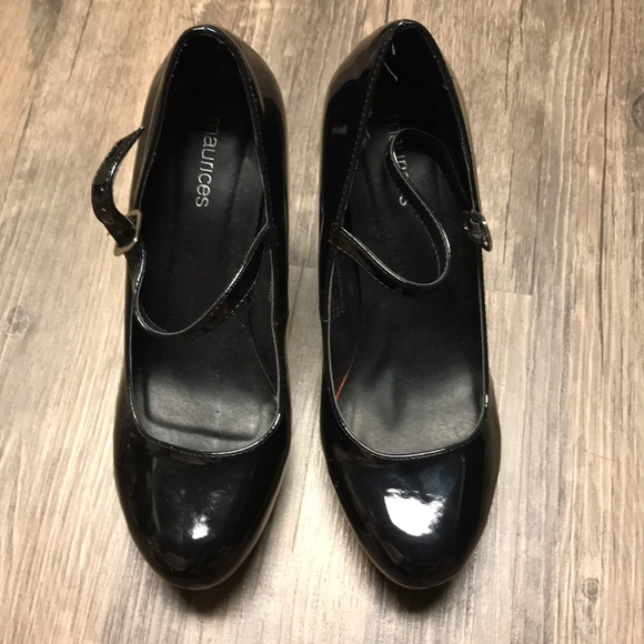 Maurices black cream Mary Jane like heels size 7.5 - Picture 3 of 5